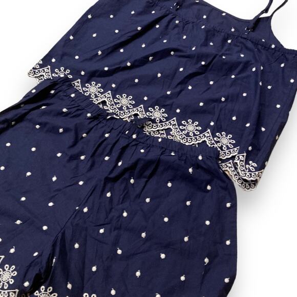 Adore Me Blue White Lace Camisole Shorts Womens Sz Large Luana Novelty Romantic - Picture 13 of 16